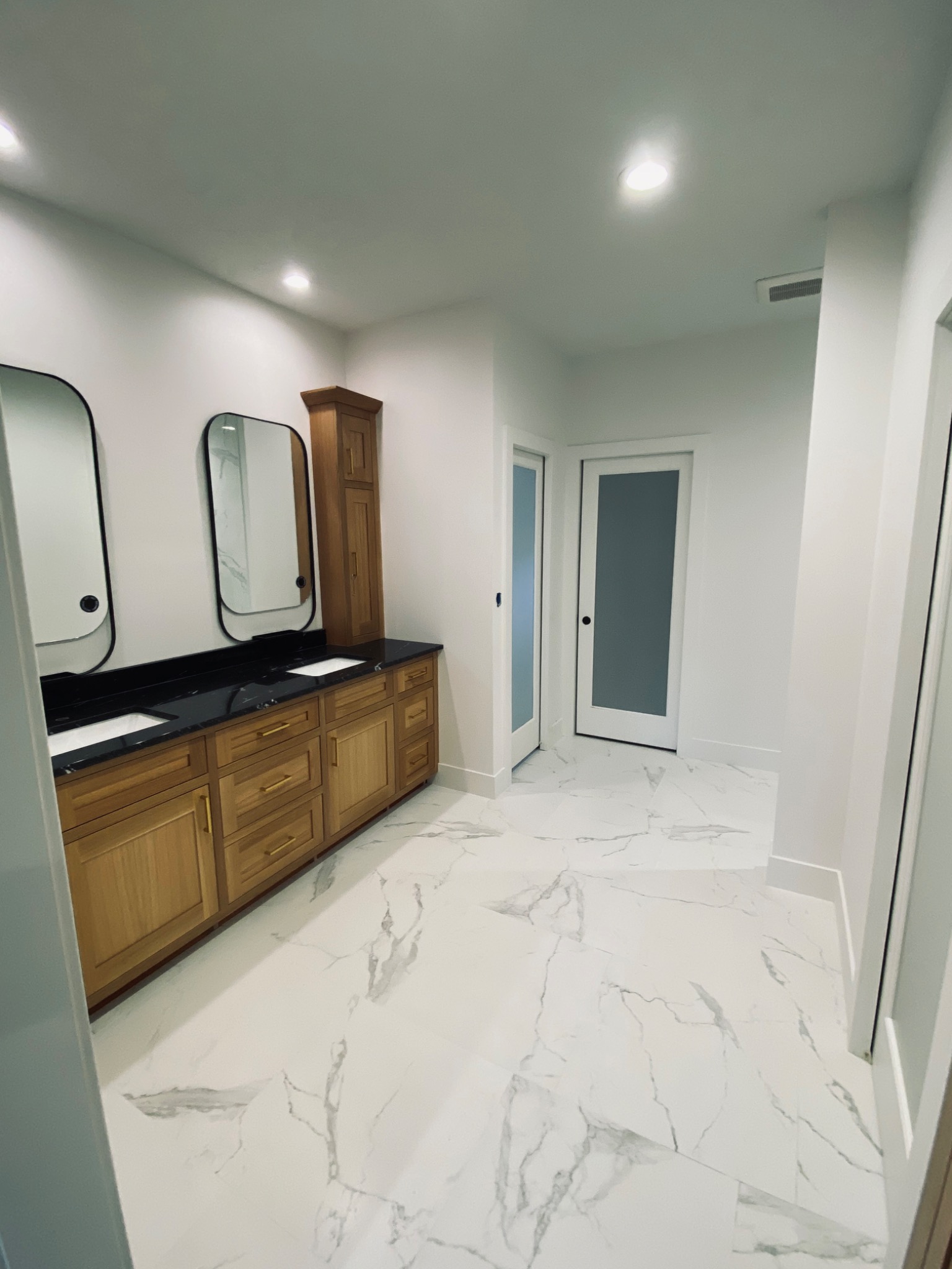 Custom bathroom vanity remodel