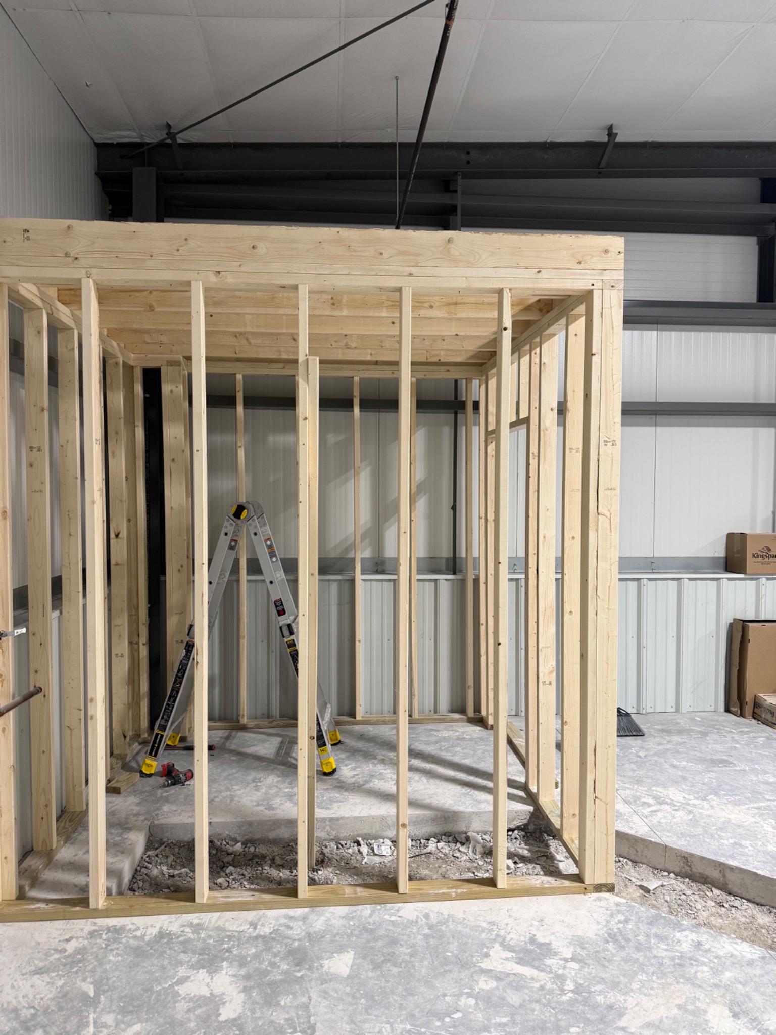 Commercial interior framing